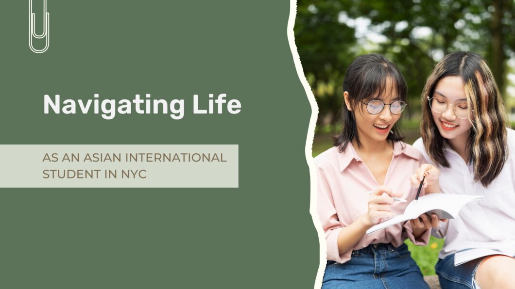 Asian student discussing academic and emotional challenges with a therapist in NYC