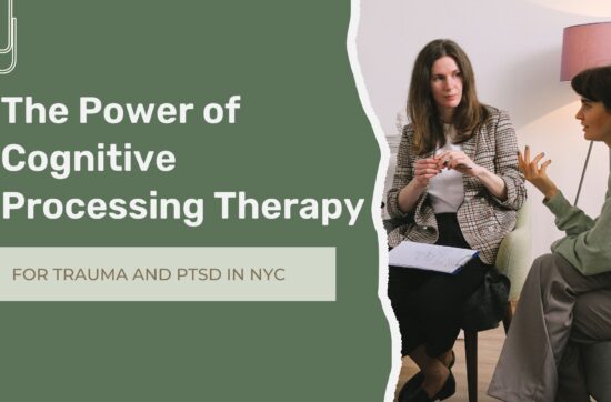 Therapist providing Cognitive Processing Therapy (CPT) for trauma and PTSD treatment in NYC