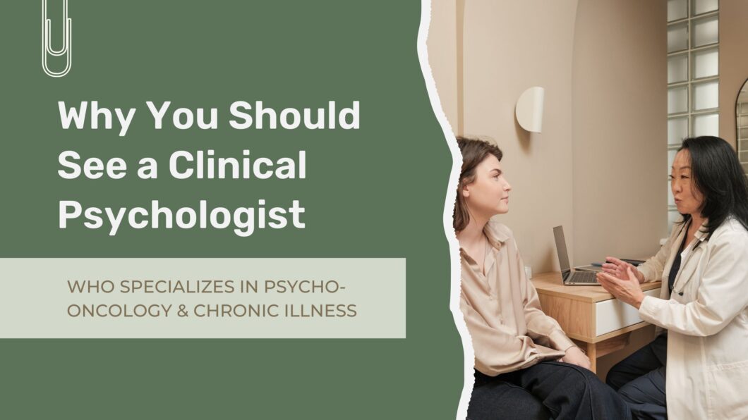Therapist providing psycho-oncology and chronic illness counseling support to an adult patient at City Lights Psychology in Manhattan NYC
