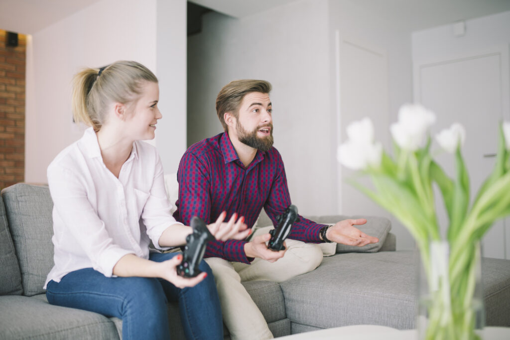 Couple spending quality time together and communicating in a relationship