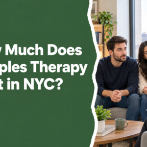 Couples therapy session in NYC with therapist and couple