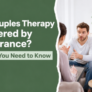 Couples therapy session showing a distressed couple talking with a therapist, illustrating insurance coverage for couples counseling.