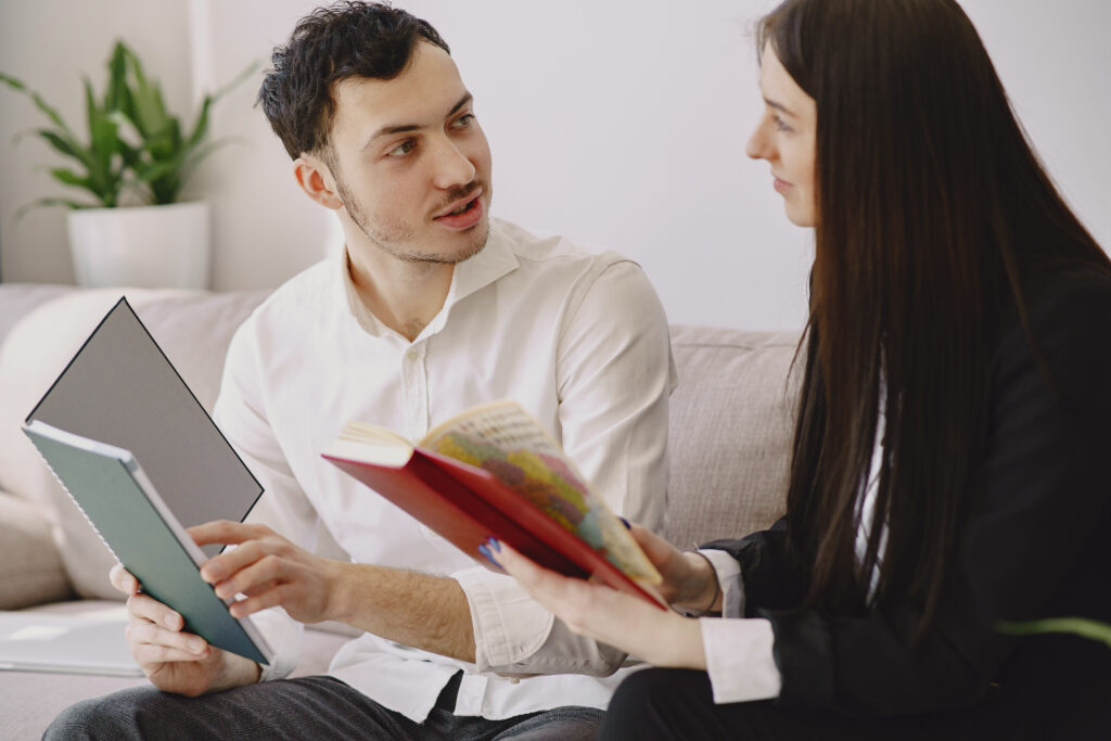 Couple discussing relationship concerns